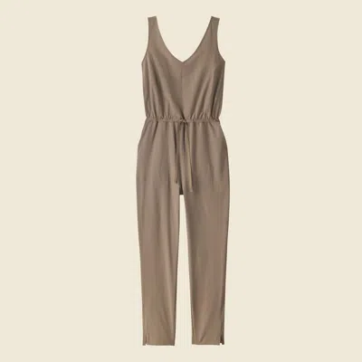 Patagonia Used Women's Fleetwith Jumpsuit In Wing Grey In Neutral