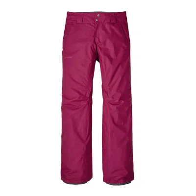 Patagonia Used Women's Insulated Snowbelle Pants - Regular In Magenta In Purple