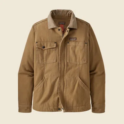 Patagonia Used Women's Iron Forge Hemp® Canvas Barn Coat In Coriander Brown