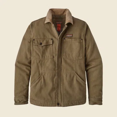 Patagonia Used Women's Iron Forge Hemp® Canvas Barn Coat In Dark Ash In Brown