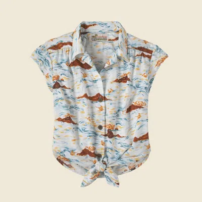 Patagonia Used Women's Lightweight Pataloha® Shirt In White In Multi