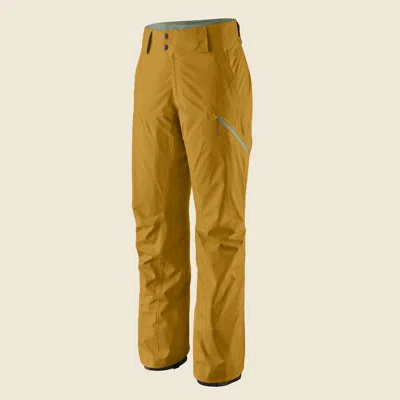 Patagonia Used Women's Powder Town Pants In Cosmic Gold In Orange