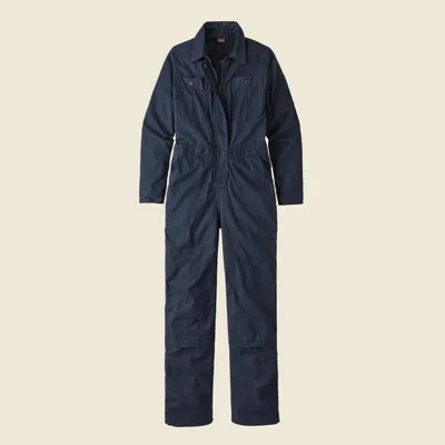 Patagonia Used Women's Shop Coveralls In New Navy In Blue