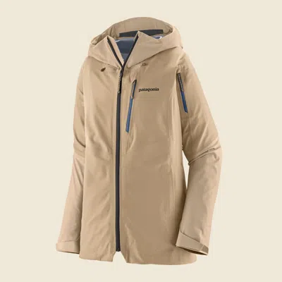Patagonia Used Women's Snowdrifter Jacket In Oar Tan In Neutral