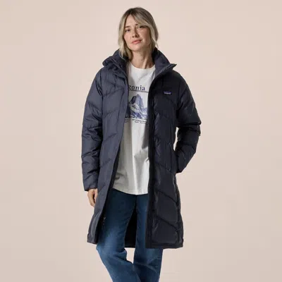 Patagonia Women's Down With It Insulated Parka In Sunken Blue