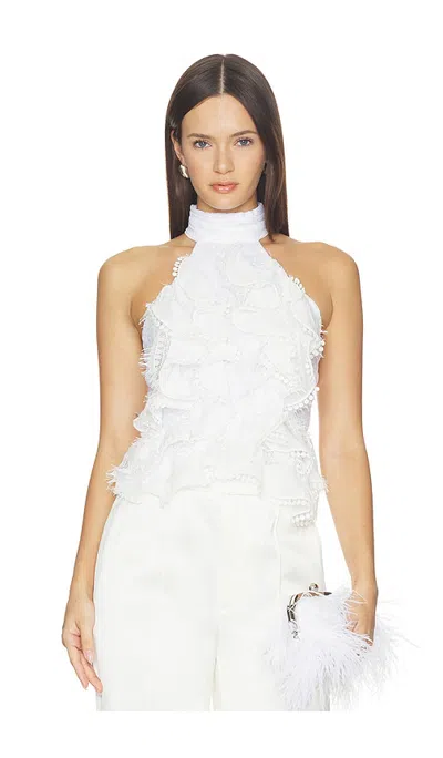 Patbo Bianca Lace Top In Off White