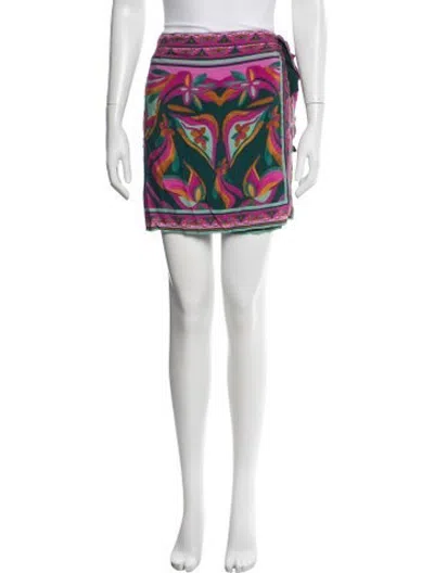 Pre-owned Patbo Floral Print Mini Skirt W/ Tags In Multicolor