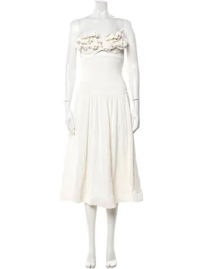 Pre-owned Patbo Patterned Midi Length Dress In Neutrals