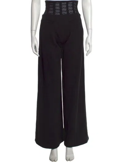 Pre-owned Patbo Wide Leg Pants In Black