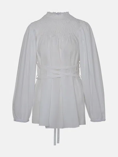 Patou Blusa Volume Smock In White