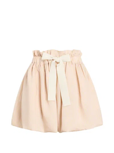 Patou Peach Cotton Skirt In Neutral