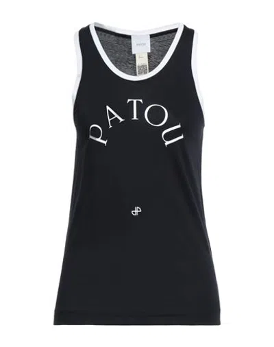 Patou Woman Tank Top Midnight Blue Size Xl Cotton