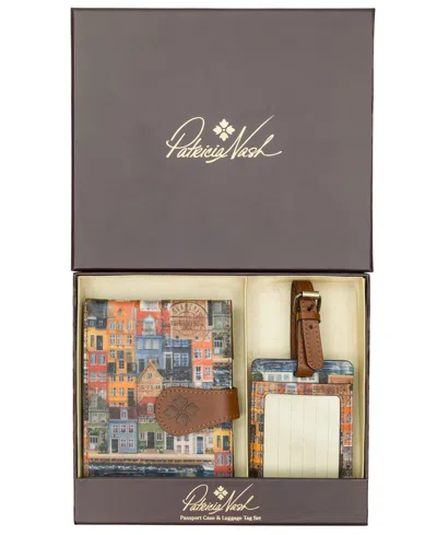 Patricia Nash Homes Along The Coast Of Bergen Passport With Luggage Tag