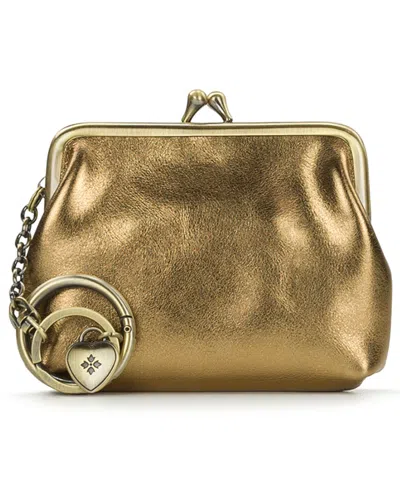 Patricia Nash Large Borse Kisslock Bag Charm In Antique Bronze
