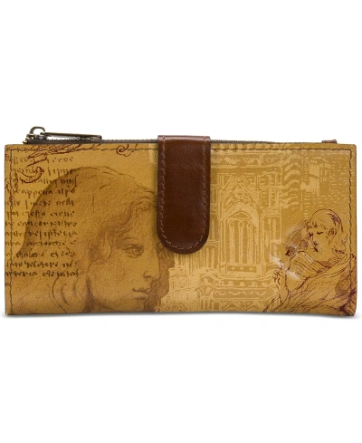 Patricia Nash Nazari Leather Wallet In Italian Sketchbook