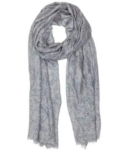 Patricia Nash Rose Garden Scarf In Gray