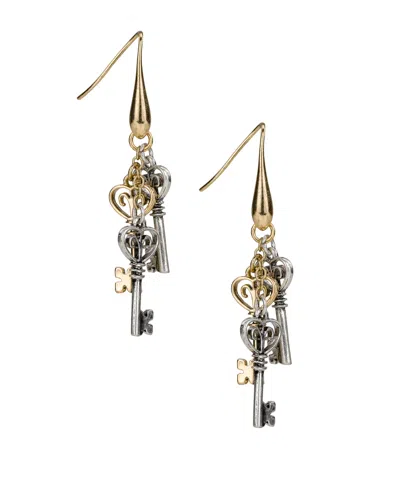 Patricia Nash Two-tone Multi-key Drop Earrings