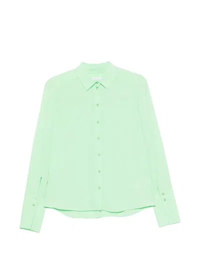 Patrizia Pepe Crêpe Shirt In Blue