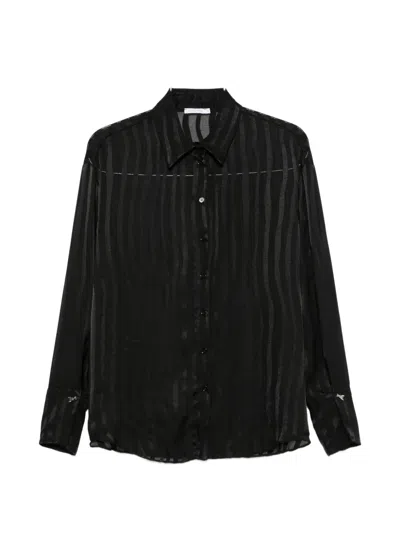 Patrizia Pepe Dévoré Oversized Shirt In Multi