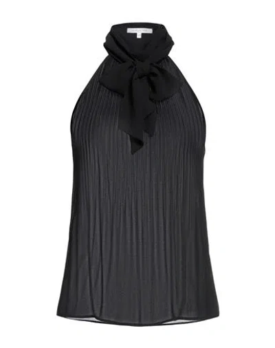 Patrizia Pepe Woman Top Black Size 8 Polyester