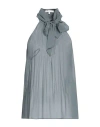 Patrizia Pepe Woman Top Grey Size 8 Polyester