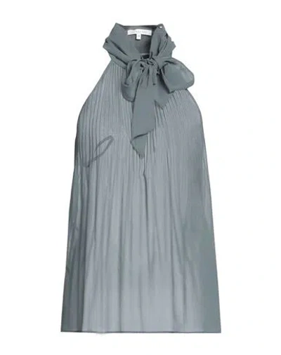 Patrizia Pepe Woman Top Grey Size 8 Polyester