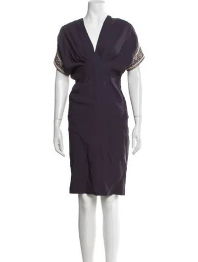 Pre-owned Paul & Joe Acetate Knee-length Dress In Purple