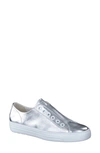 Paul Green Abby Slip-on Sneaker In Aluminum Metallic Nappa