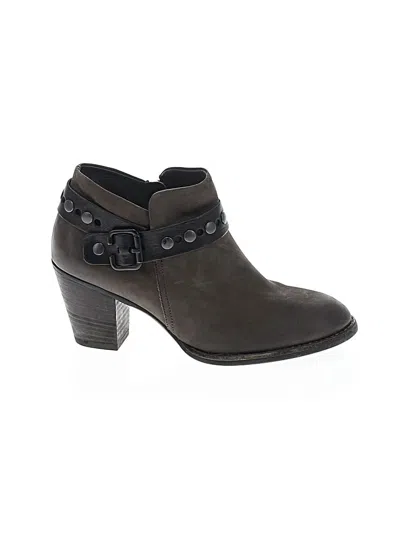 Pre-owned Paul Green Ankle Boots In Gray
