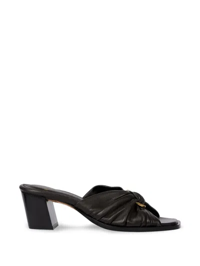 Paul Smith Knotted Leather Sandals In Blue