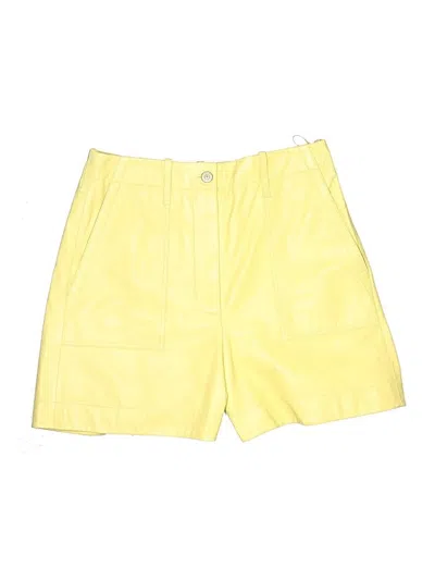 Pre-owned Paul Smith Leather Shorts In Yellow