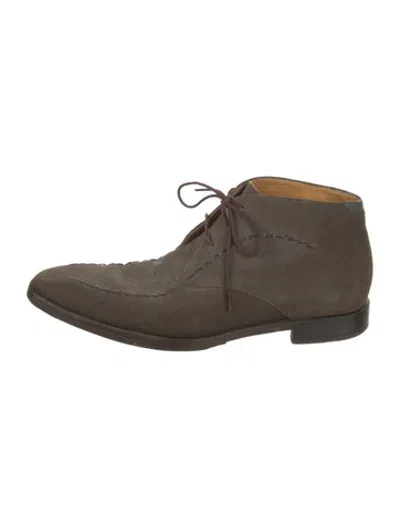 Pre-owned Paul Smith Suede Boots In Green