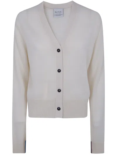 Paul Smith Womens Knitted Cardigan In White