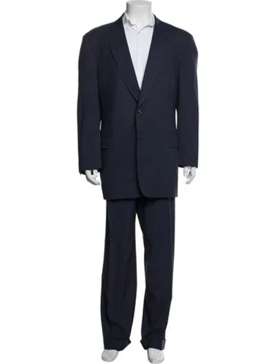 Pre-owned Paul Stuart Wool Two-piece Blazer In Blue