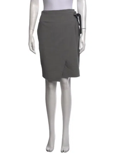 Pre-owned Paule Ka Wool Knee-length Skirt In Grey