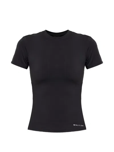 P.e Nation Foundation Logo-print T-shirt In Black