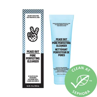 Peace Out Creamy Gentle Exfoliating Pore Perfecting Cleanser With Salicylic Acid 4 oz / 118.15 ml In White