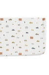 Pehr Bunny Hop Organic Cotton Crib Sheet In Rush Hour