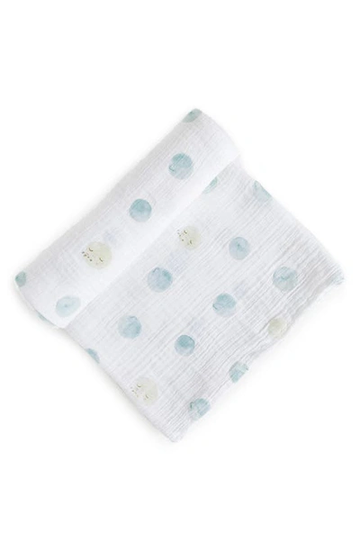 Pehr Celestial Organic Cotton Swaddle In Luna Dusk