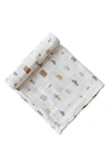 Pehr Celestial Organic Cotton Swaddle In Rush Hour