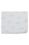 Pehr Follow Me Organic Cotton Crib Sheet In Follow Me Whale