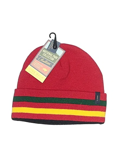 Pre-owned Pendleton Beanie Hat In Red