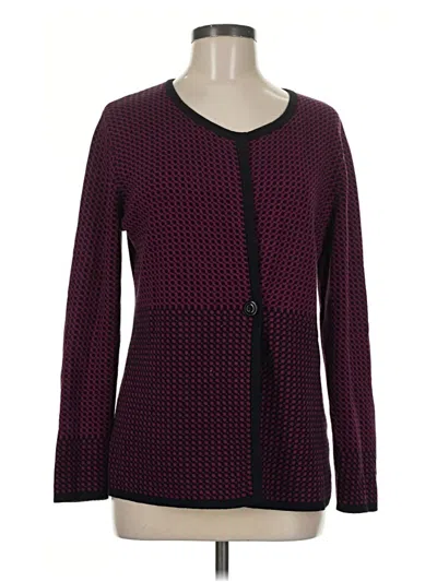 Pre-owned Pendleton Cardigan Sweater In Burgundy