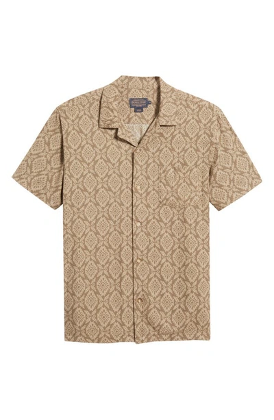 Pendleton Decaon Chambray Camp Shirt In Raptor Peak Bronze