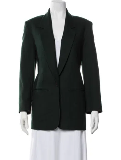Pre-owned Pendleton Virgin Wool Blazer In Green