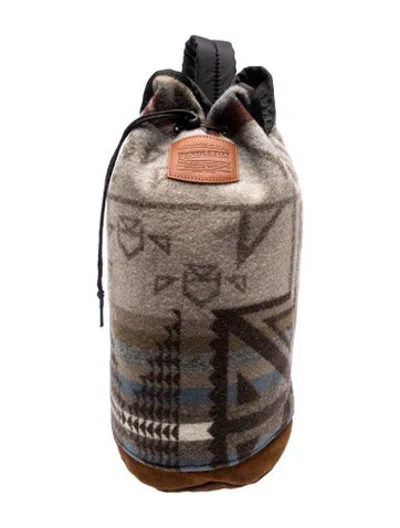Pre-owned Pendleton Wool Crossbody Bag In Neutrals