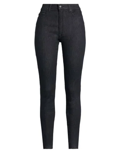 People (+)  Woman Jeans Black Size 29 Cotton, Elastomultiester, Elastane In Blue