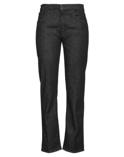 People (+)  Woman Jeans Black Size 31 Cotton, Elastane