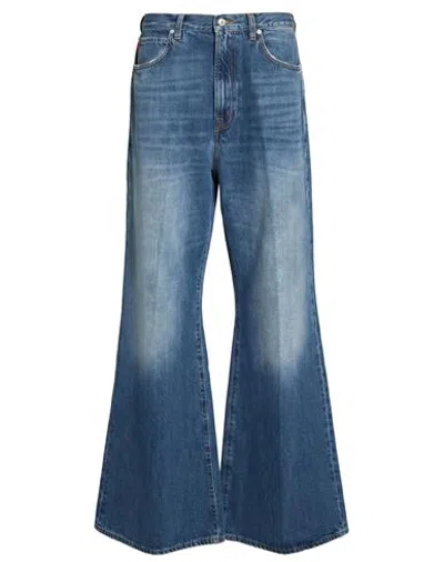 People (+)  Woman Jeans Blue Size 31 Cotton