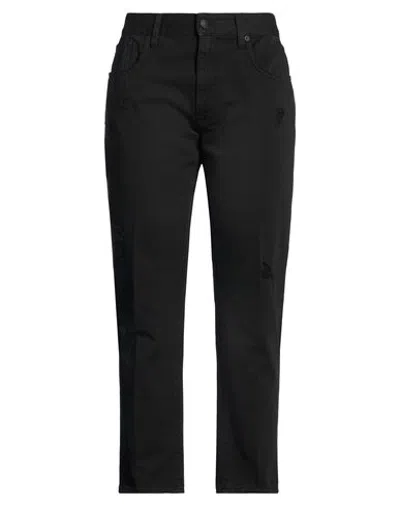 People (+)  Woman Pants Black Size 32 Cotton